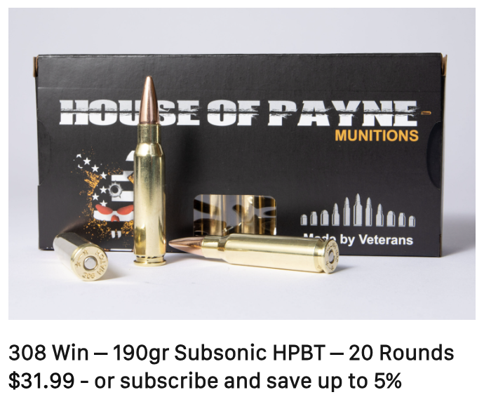 Subsonic 308 ammo